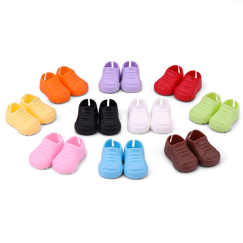 15/17cm Boty pro panenky Plastové mini boty pro panenky Mini prstové boty Oděvní doplněk pro 6,9palcové panenky Slepá krabička panenka