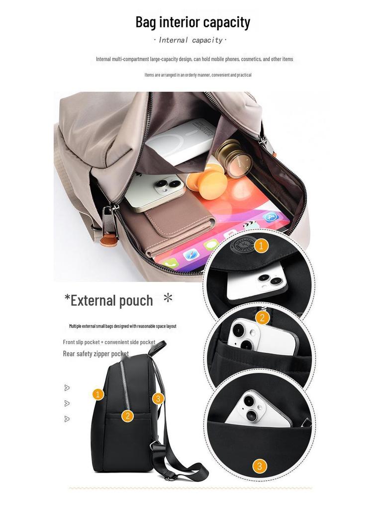 2025 Damen Großer Oxford-Stoff Freizeit-Reiserucksack - Leicht, Modisch, Vielseitig