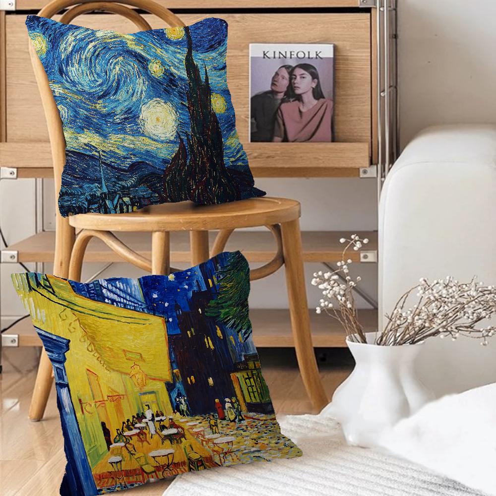 Van Gogh Starry Sky Pillowcases Home Bedding Decorative Pillow Cover Wedding Super Soft Pillow Case