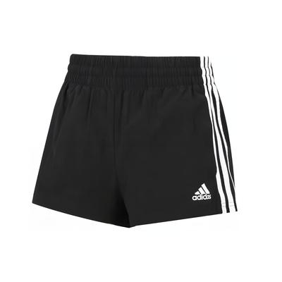 Bluv Q2 Striped Breathable Knit Casual Shorts Women Bottoms Black HE9345