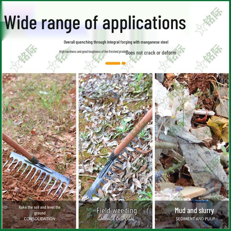 Heavy-Duty Garden Rake
