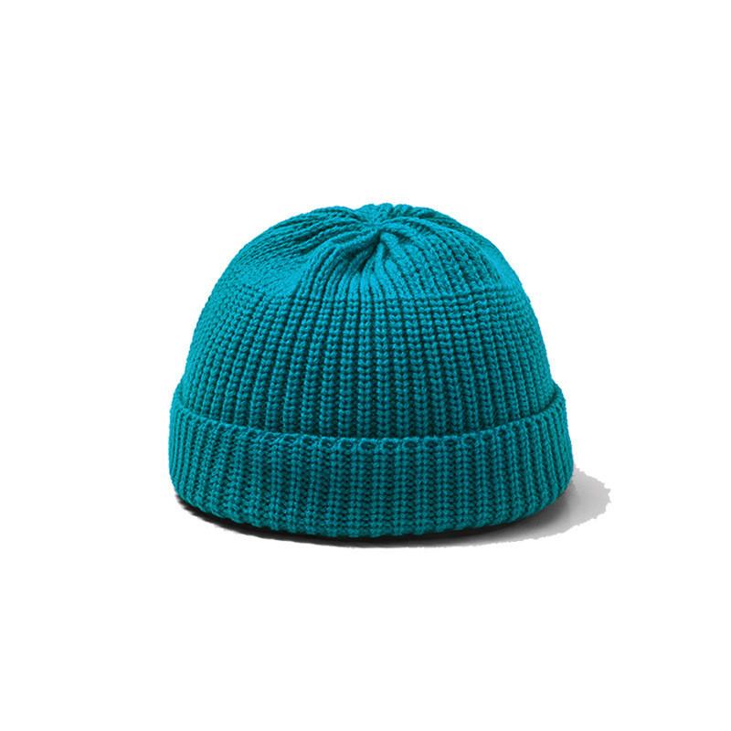 

Stylish Cozy Knit Hat For Men Women With Solid Color For Autumn Winter Use Blue