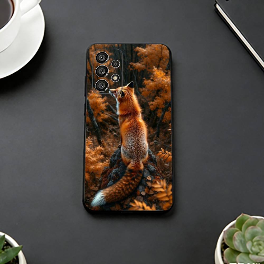 Cartoon FOX-COOL  Phone Case For Samsung S25,S24,S21,S22,S23,S30,Ultra,S20,Plus,Fe,Soft Silicone Black Cover Samsung S20fe