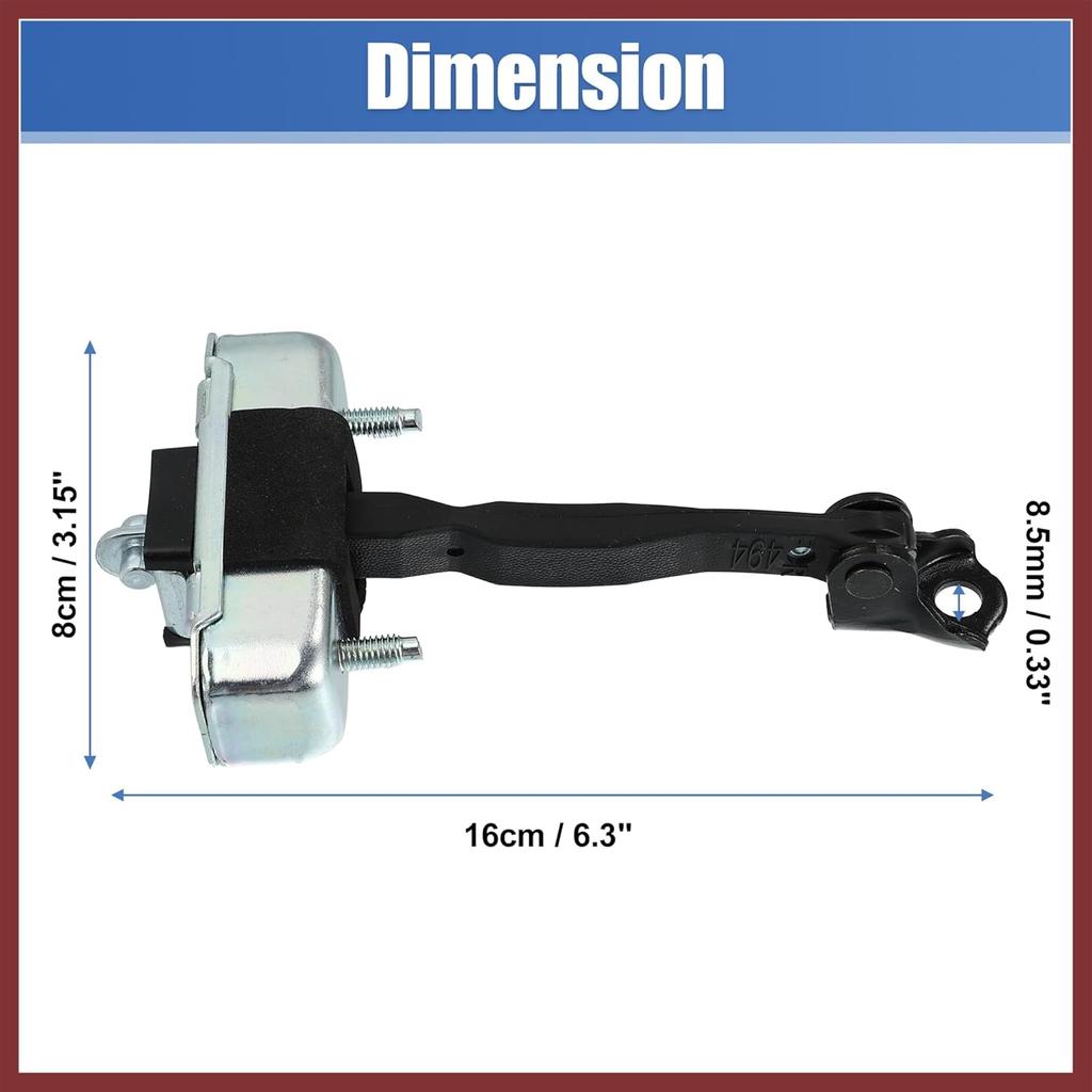 Front Left Door Check Bracket Stop Strap 68620-AE011 for Toyota Sienna 2004-2010 Car Door Check Arm Assembly LH Driver Side Door Check Strap Stopper