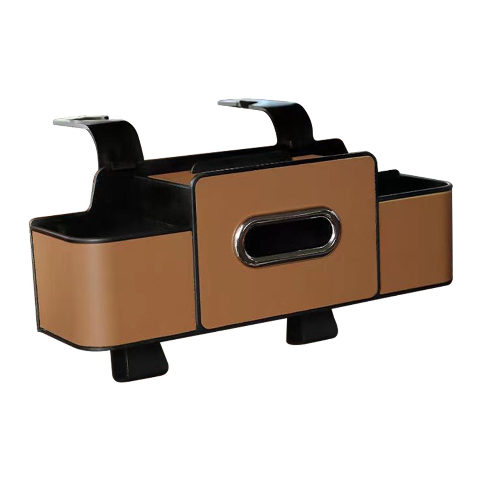 Leather Car Backseat Organis,Multifunctional Car Organizer Rear Drainage Holder Storage Hanging Box,For Car Interior