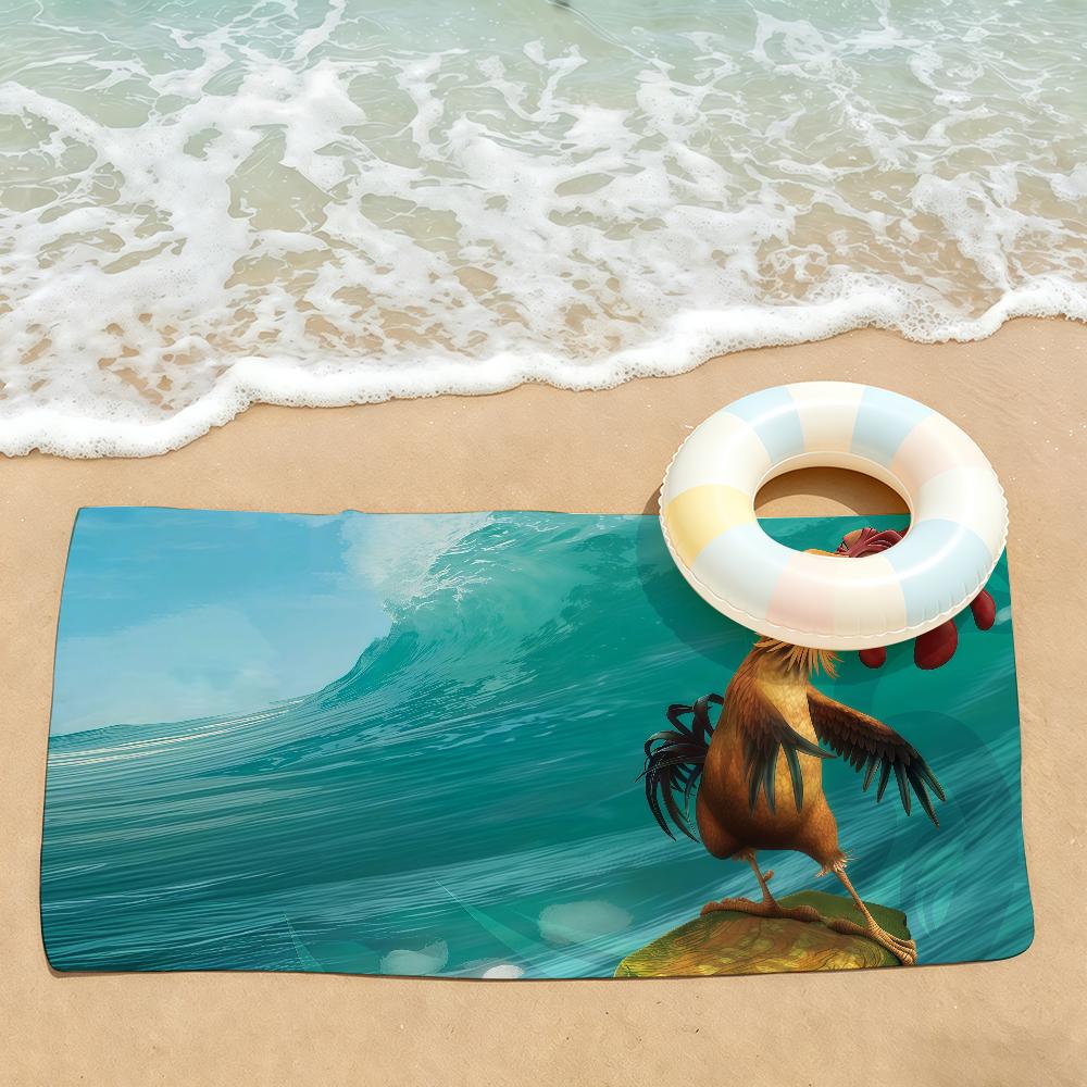 Funny Chicken Joe Towel Drying Bath Towel Applicable To Light Swimming Camping Yoga Beach Out