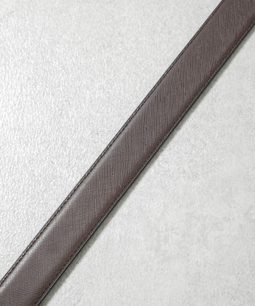 [Nano Universe] Split Leather Reversible Belt for Men, Size F 360, Pattern 1, 668-5250205