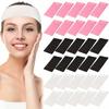 10/50/100Pcs Disposable Headbands Spa Salon Facial Headband Black White Pink Elastic Adjustable Magic Tape Skincare Accessory