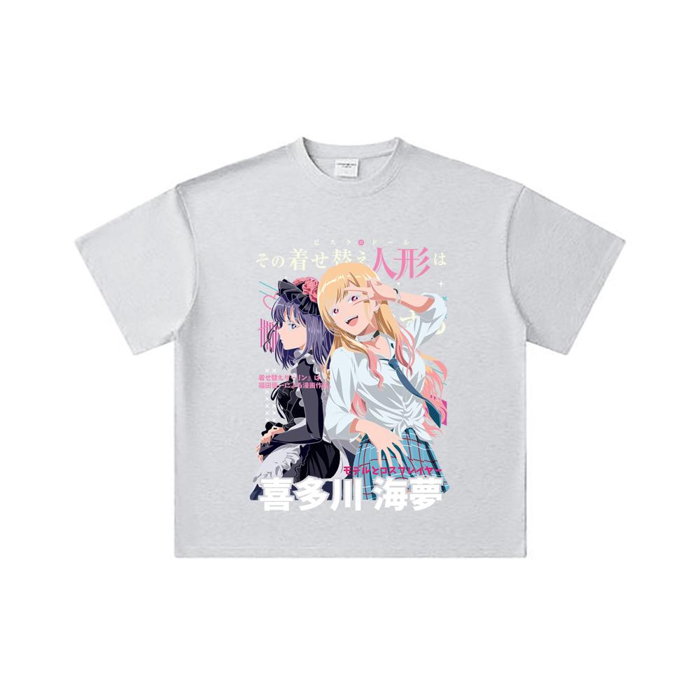 260 GSM Double Yarn 32 Count 100% Cotton My Dress Up Darling V1 Print Unisex Heavy Cotton T Shirt