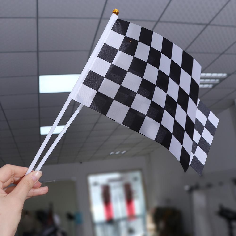 Flag Car Racing Sport Events Waving Flags Racer Checkered Flags Check Flag Racing Polyester Flags