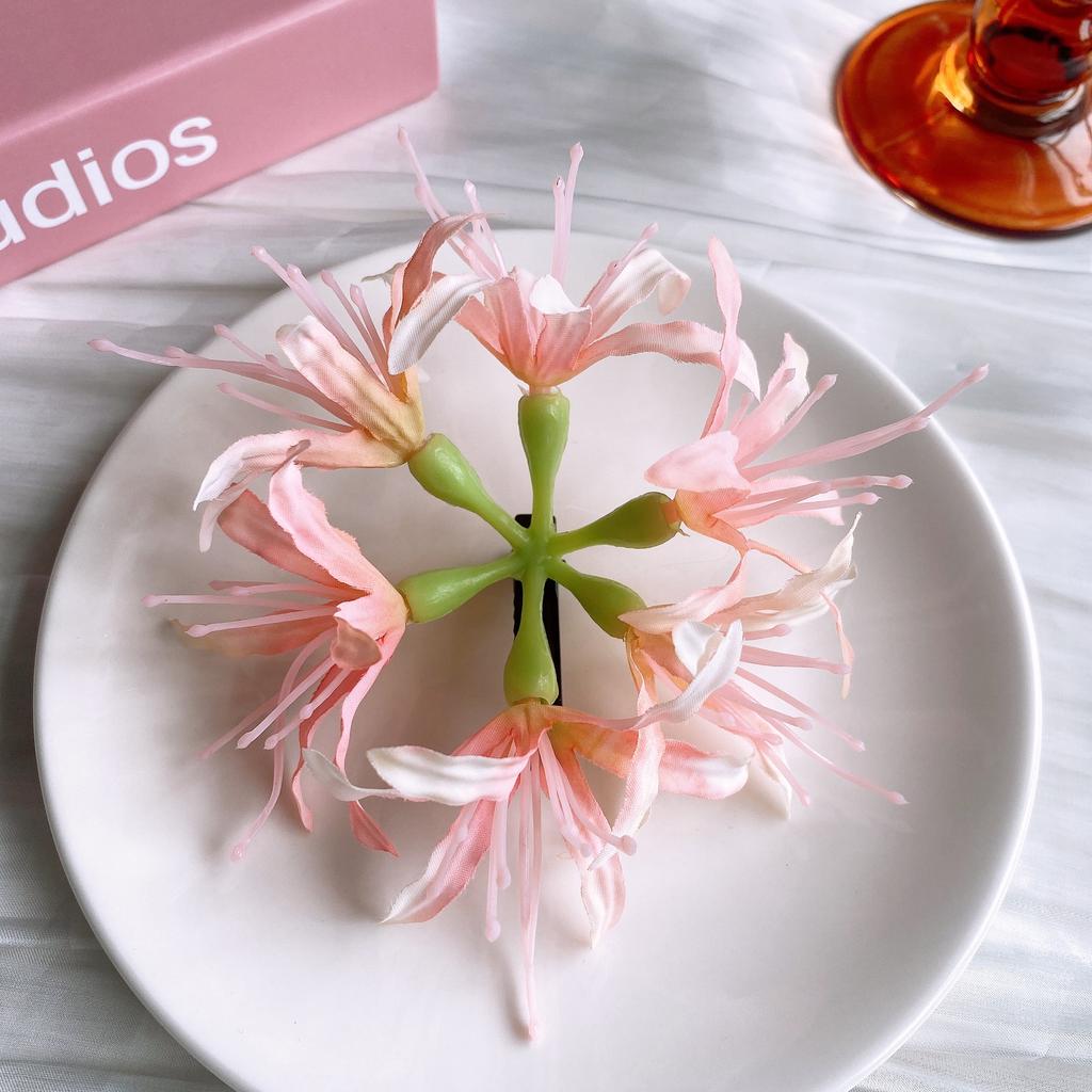 Haarklammern in Lilienblütenform für Frauen und Mädchen, Haarspange, Krabbenklammer, Pferdeschwanz-Haarnadeln, Bad, Strand, Kopfbedeckung, Haar-Accessoires