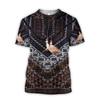 Lustiges Cowboy Cosplay T-Shirt Herren Persönlichkeit Street Kurzarm T-Shirts 3D Gedrucktes Fake Revers Muster Harajuku Mode Tee