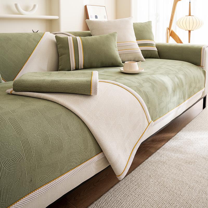Chenille Light Luxury Sofa Cushion New Simple Four-season Universal Non-slip Cushion Cushion Full Cover Cloth Towel Sofa Cover