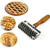 HEIßER Edelstahl Gitter Cutter Roller Gebäck Brot Pizza Rad Pie Teig Cutter DIY Backformen WF