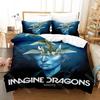 Set da letto Imagine Dragons Singolo Gemello Matrimoniale Queen King Size Set da letto Aldult Bambino Camera da letto Set Copripiumino Set Lenzuola Stampa 3D