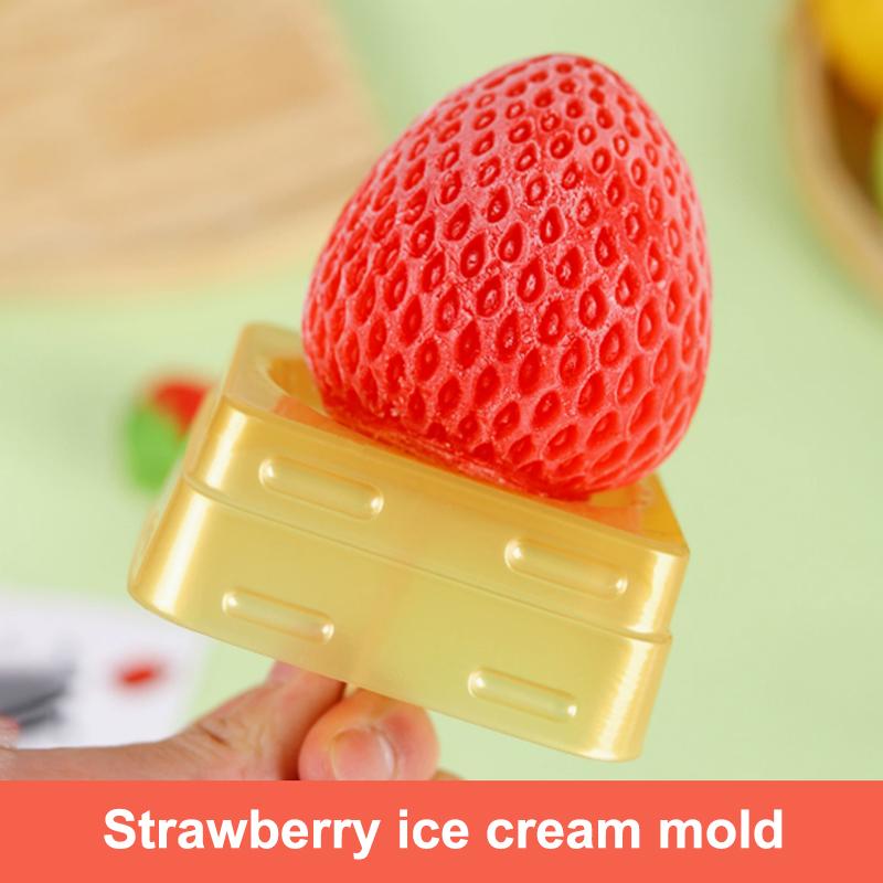 .1pc Cake Mold Ice Cream Mold Mousse Desserts Cake Decorating Tools 3D Fruit Shape Silicone Mold Reusable Kitchen Tools For Home