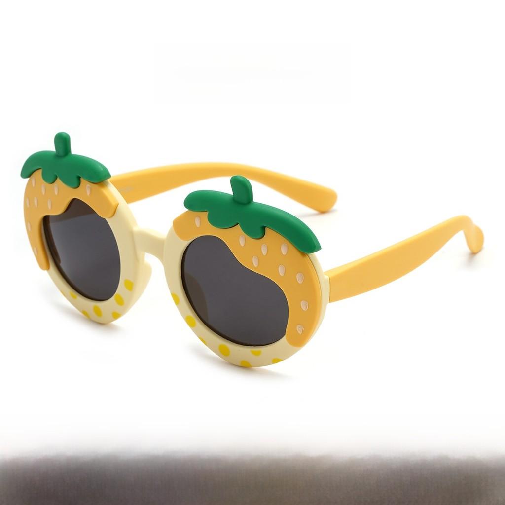 

Childrens Cartoon Strawberry Sunglasses Uv400 Full Frame Polarized For Outdoor Play Yellow