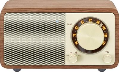 SANGEAN FM Radio Compatible Bluetooth Speaker, Cherry, WR-301 [Bluetooth Compatible]