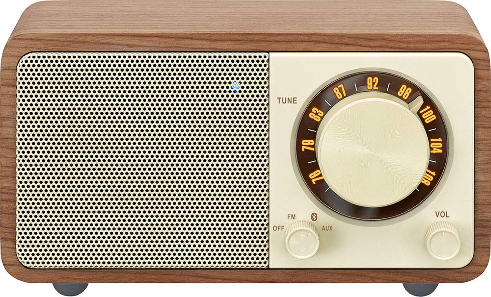 SANGEAN FM Radio Compatible Bluetooth Speaker, Cherry, WR-301 [Bluetooth Compatible]
