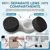 Contact Lens Double Storage Case with Leak Proof Design Separate Storage for Daily Use