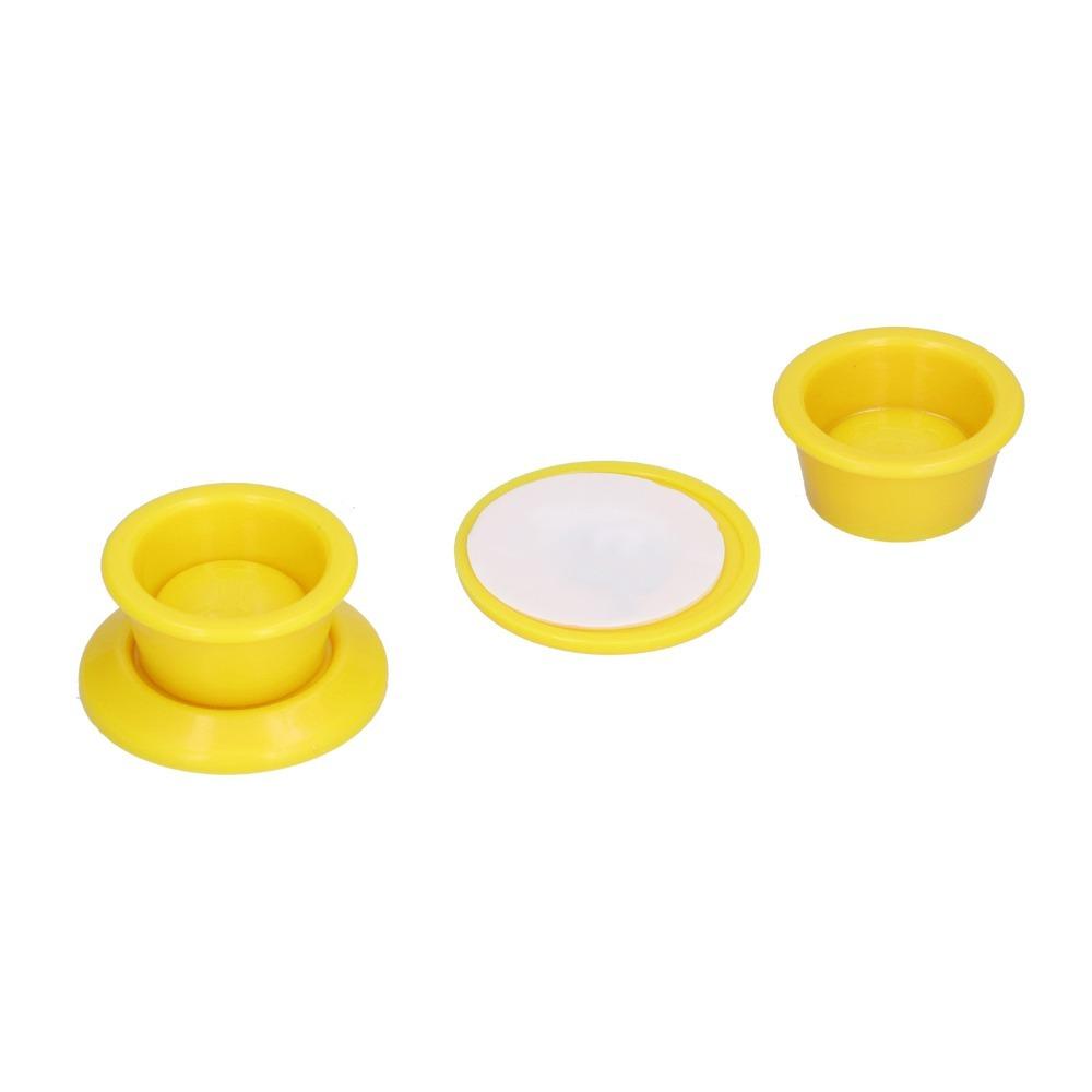 2 Stück Saugnapf Haustier Urinmatte Aufkleber Gelb Haustiertraining Matte Klemme Flache Oberfläche Installation