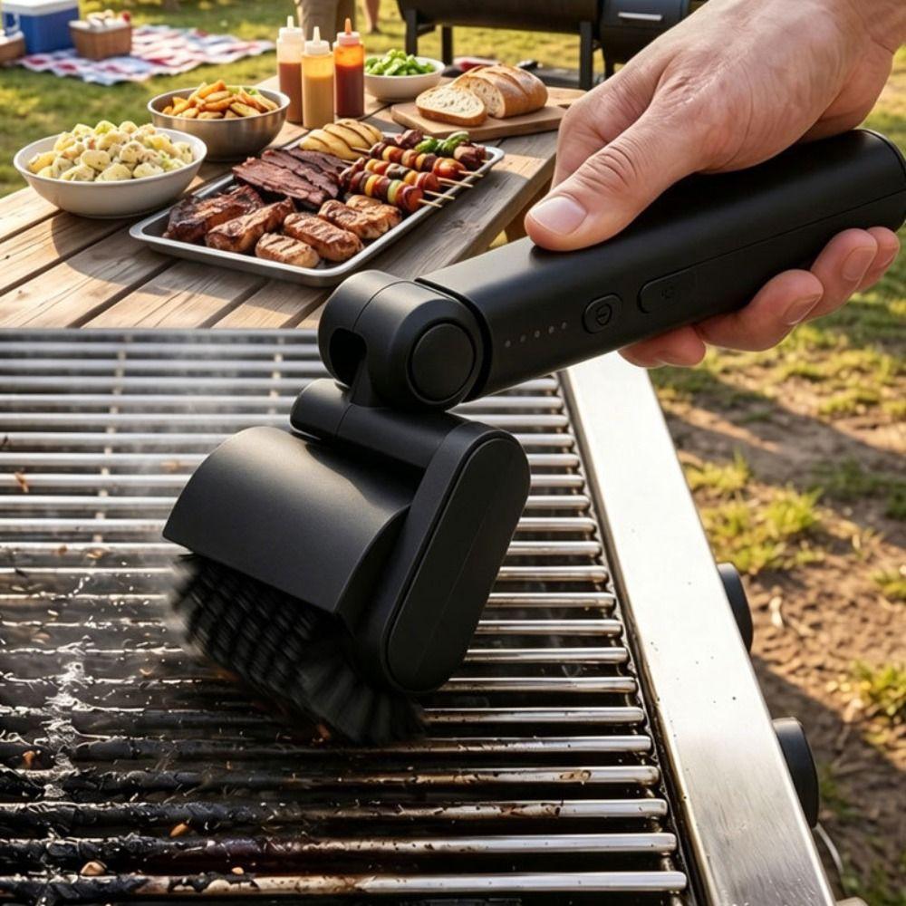 Detachable BBQ Cleaning Brush Efficient Barbecue Cleaner Tools Electric Grill Brush  Backyard