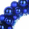 Christmas Ball Wreaths 2 pcs Blue 33 x 33 x 7 cm Polystyrene