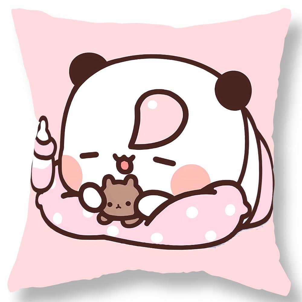 Urocza poszewka na poduszkę z nadrukiem misia Prezent Kawaii Kreskówka Animacja Pokój dzienny Sofa Poszewka na poduszkę Dekoracja pokoju domowego sypialni