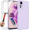 Vāciņš - Xiaomi - Redmi Note 12S - Īpaši plāns aizsargs - Triecienizturīgs - Izturīgs pret skrāpējumiem - Violets