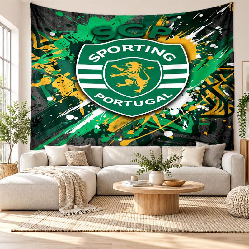 Sporting CP FC Wall Tapestry, Soft Fabric Wall Hanging, Decorative Backdrop For Bedroom Home Wall Art