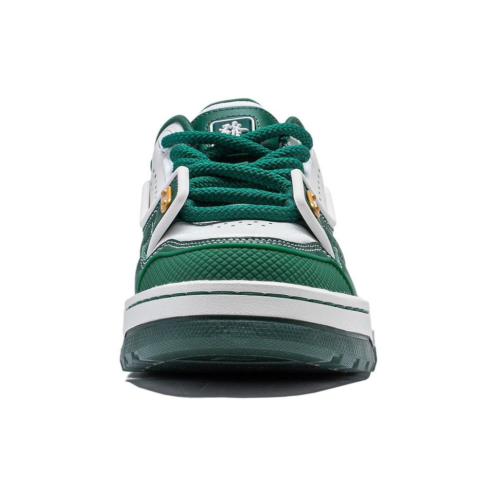 Li Ning 001 Btc Mega Versatile Retro Skate Shoes Thick Sole Height Increasing Non-Slip Shock Absorption Wear-Resistant Support Low-Top AGCU003-2