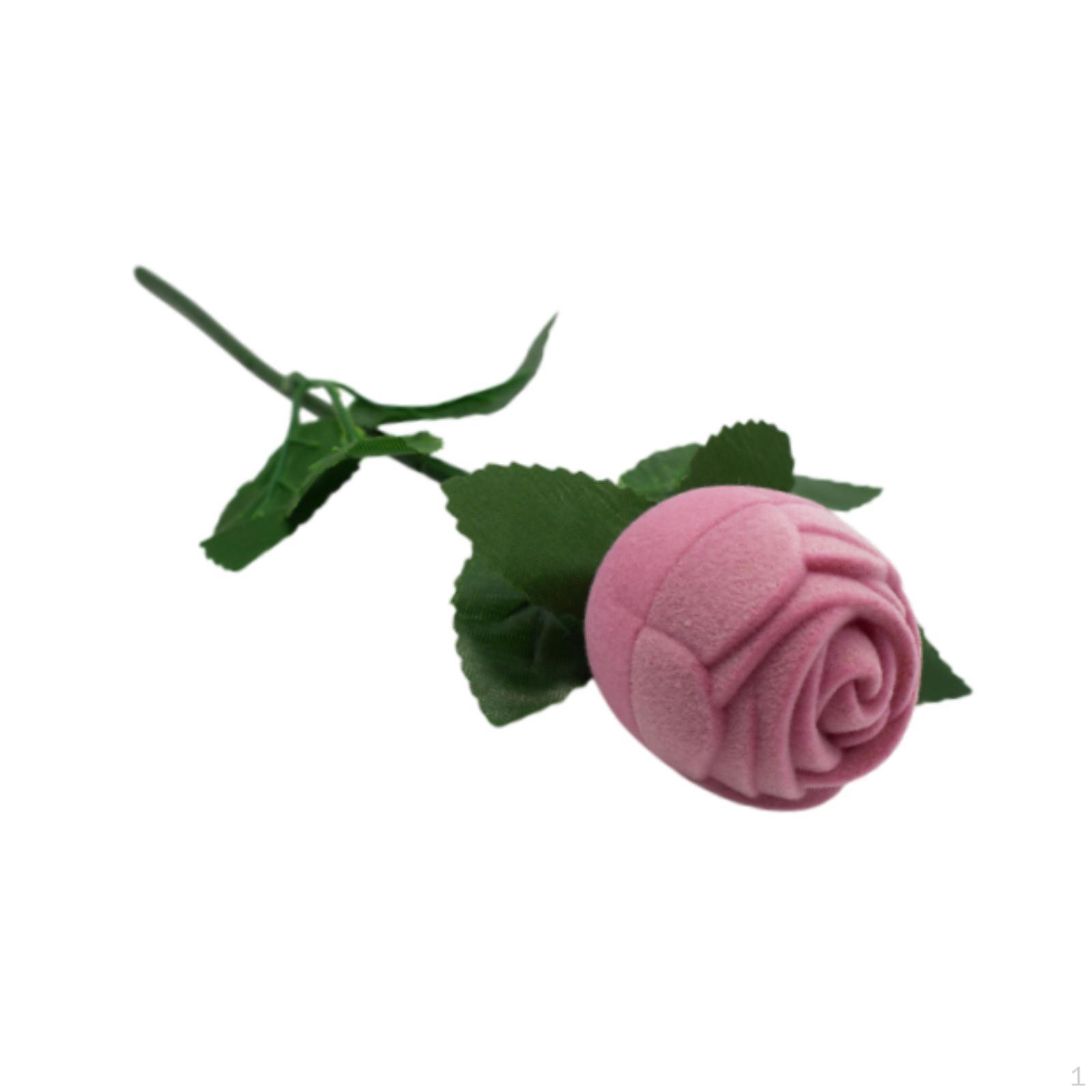 

Коробка для помолвочных колец для подарков на День святого Валентина и хранения предложений розовый