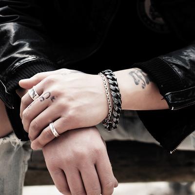 Vintage Hip Hop Dragon Totem Bracelet Men'S Personality Hip Hop Punk Tide Cool Bracelet Exclusive