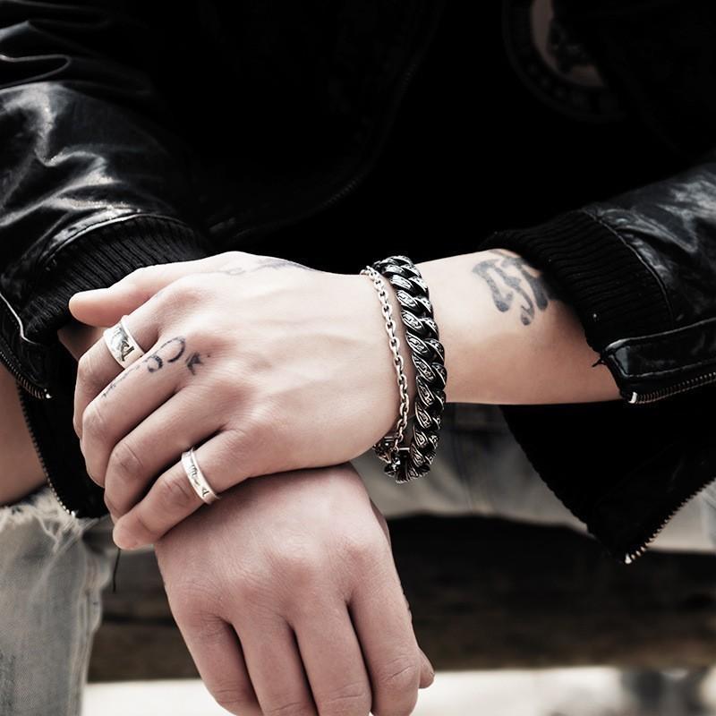 Vintage Hip Hop Drachen Totem Armband Herren Persönlichkeit Hip Hop Punk Trend Cooles Armband Exklusiv