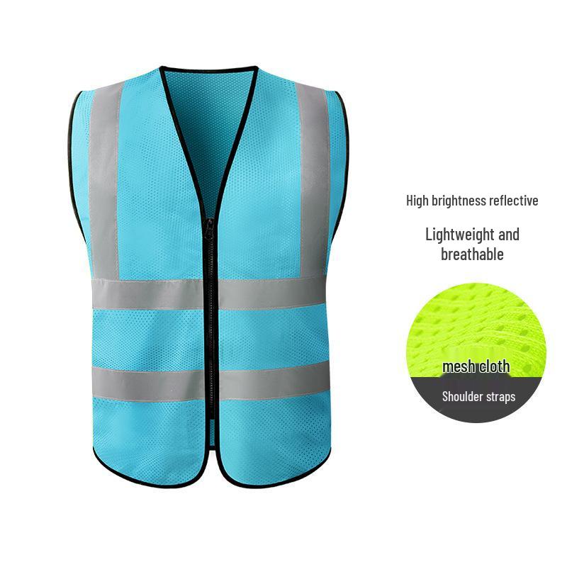 Hersteller-Sicherheitsweste mit mehreren Taschen und Reflektoren für Bau, Reinigung und Transport