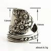 Dark Retro Daisy Ring, Personalized Versatile Open Ring, Women'S Exaggerated Style Ring