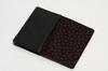 Hasegawa Deerskin Inden Business Card Holder, Unisex, Cherry Blossom Pattern, Red