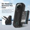 For Insta360 X5 PULUZ Silicone Protective Case with Lens Cover (Black)