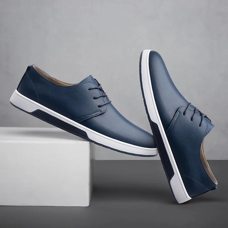 Genuine Leather Men Casual Shoes Hot Sale Man Loafers Soft Moccasins Breathable Slip On Driving Shoes New Leisure Walk Sneakers
