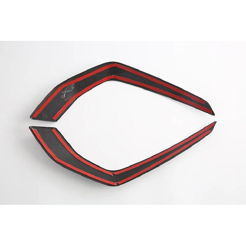 For BMW X3 2025 2026 Car Accessories Carbon fiber style After Fog Light Trim Bezel Wind Shape