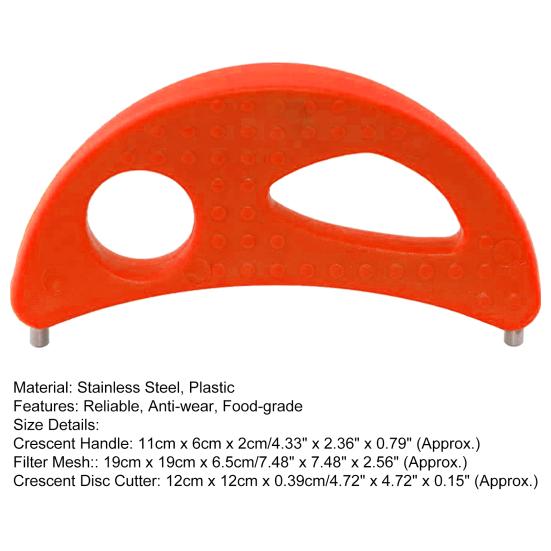 Crescent Disc Tool Effective Simple Operation Stainless Steel High Hardness Replacement Disc for Jack Lalanne Power Juicer