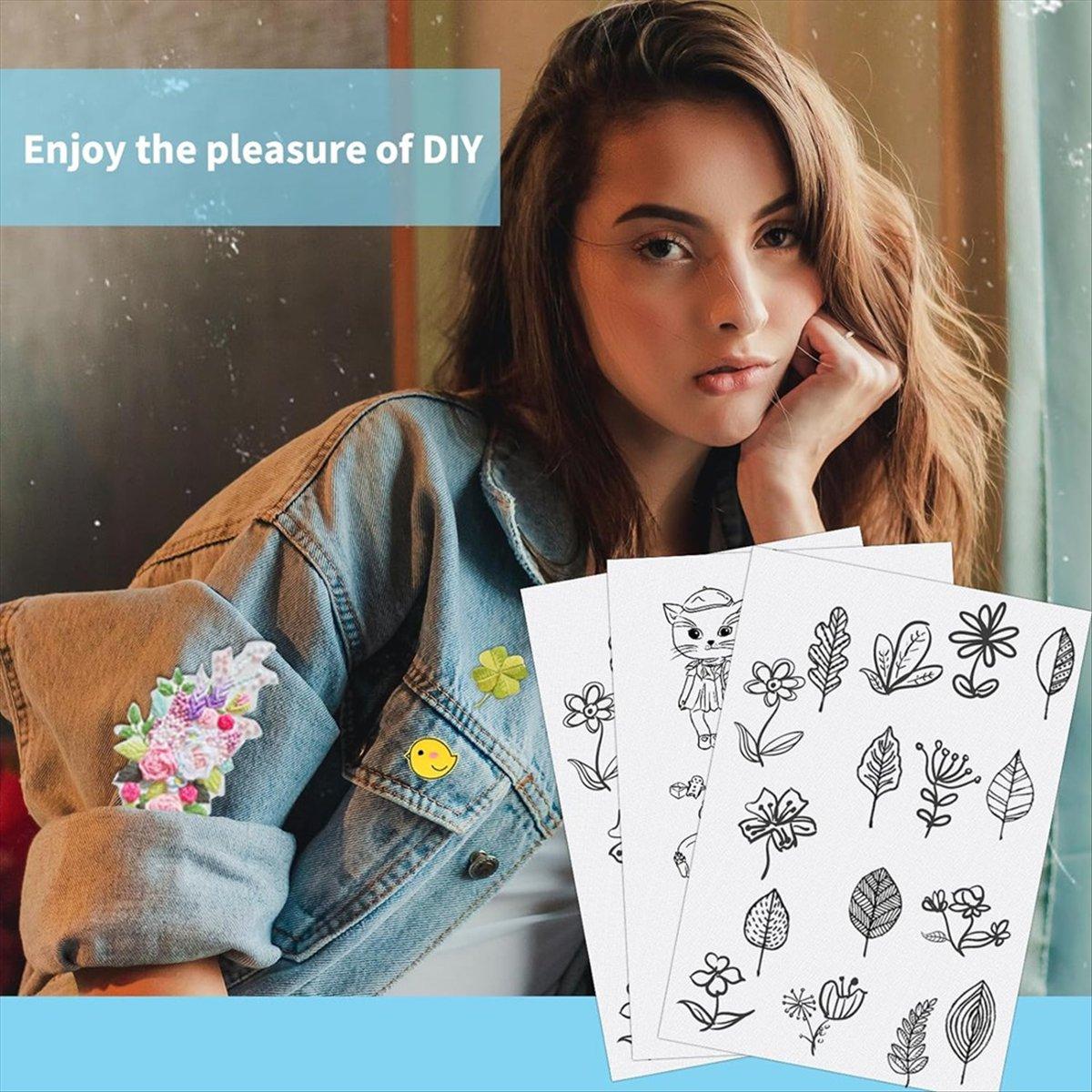 

BHBL Stick & Embroidery Paper for Embroidery Dissolvable Embroidery Transfer for Transferring Embroidery Patterns 5PCS China Mainland