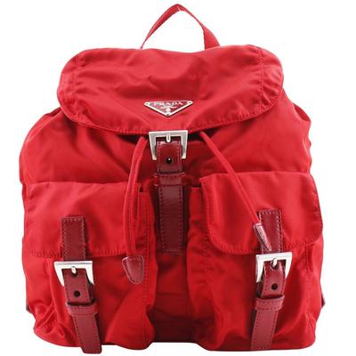 Prada Batoh Denní batoh BZ6677 VERA SPORT ROSSO Červený Nylon Dámský Použitý