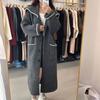 Casaco Cardigan de Malha com Capuz Oversized Feminino Longo Aconchegante Estilo College Jaqueta Suéter Inverno