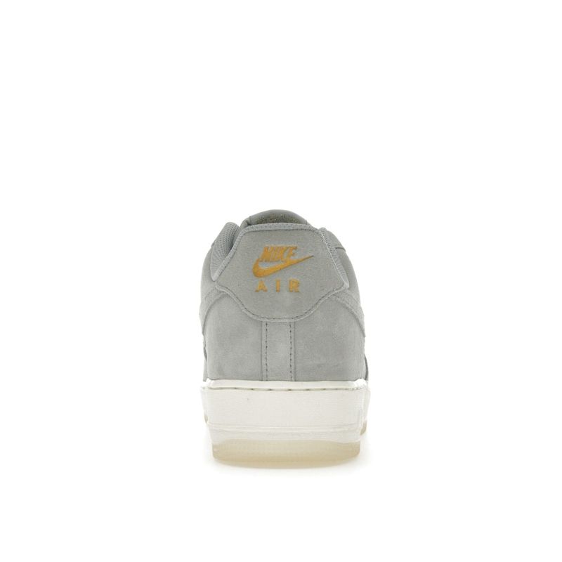 Nike Air Force 1 07 LV8 Light Smoke Grey Gold Unisex Sneakers Metallic-Gold Pale-Ivory FZ5222-001