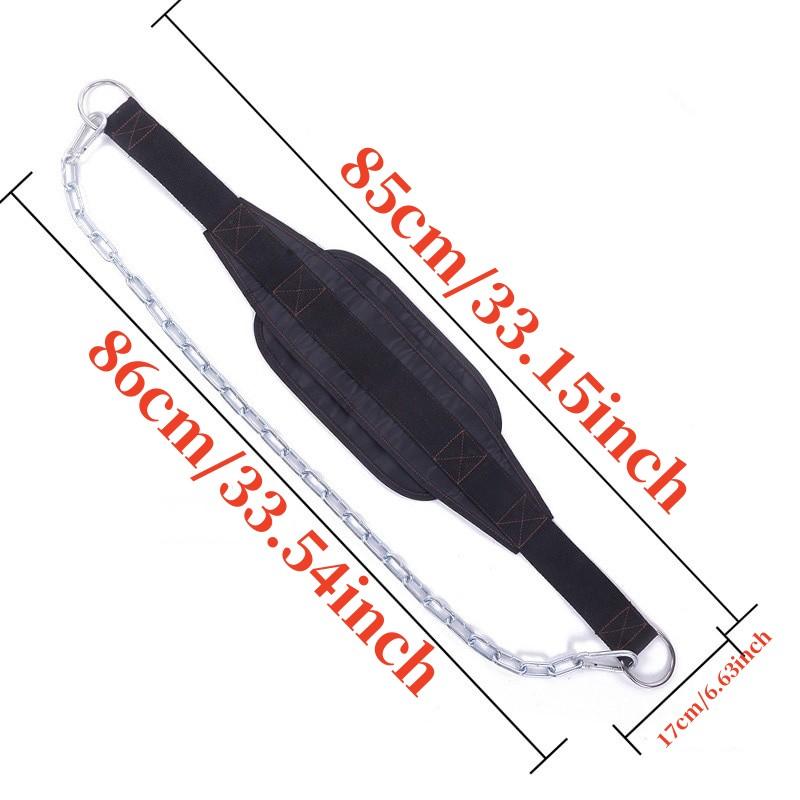 New Thicker Metal Chain Weight Lifting Dip Belt Pull-up Gym Equipment Bodybuilding Musculation Exercise Cross Fitness Training