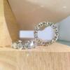 3/4/5mm D Color Moissanite Ring For Women 925 Silver with White Gold Plated Lab Diamond Engagement Wedding Band Jewelry