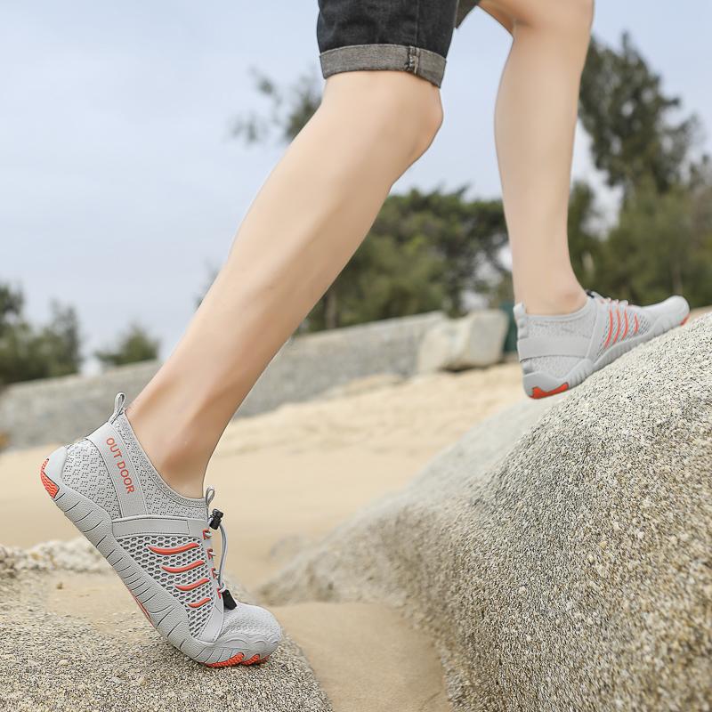 Men Women Aqua Shoes Barefoot Beach Pool Wading Shoes Quick Drying Water Sports Shoes Surfing Diving Anti-slip Elastic Sole