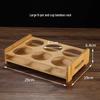 Bamboo Shot Glass Holder & Decanter Rack Set