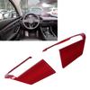 2pcs Auto Steering Wheel Cover Trim Left and Right Position Fit for Mazda 3/Axela 2020Red